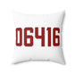 06416 Cromwell Connecticut Zip Code. Spun Polyester Square Pillow
