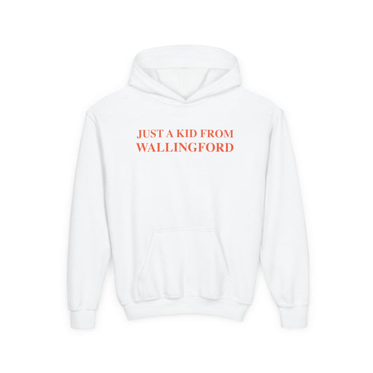 Just a kid from Wallingford Youth Heavy Blend Hooded Sweatshirt