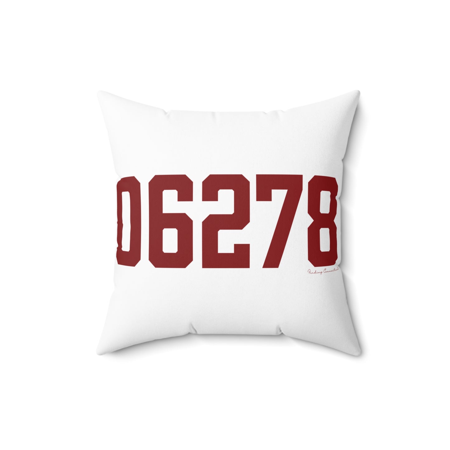 06278 Ashford Connecticut Zip Code Spun Polyester Square Pillow