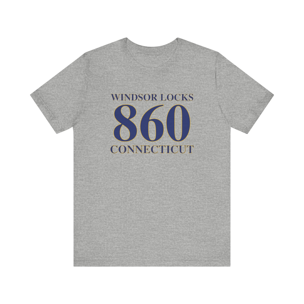 Windsor Locks 860 Connecticut Unisex Jersey Short Sleeve T-Shirt