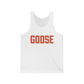 Goose Zip Code - Orange & Green Unisex Jersey Tank Top