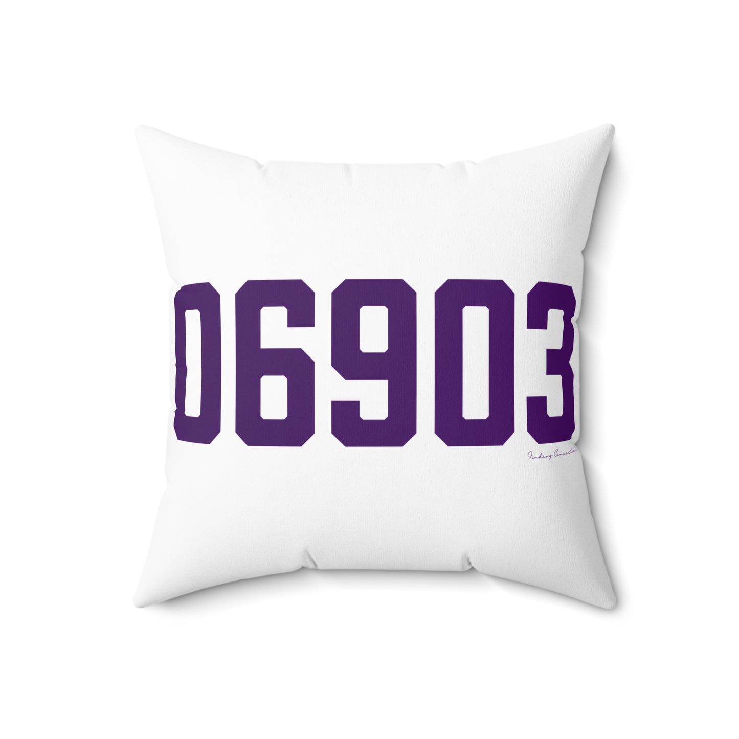 06903 Stamford Connecticut Zip Code Spun Polyester Square Pillow