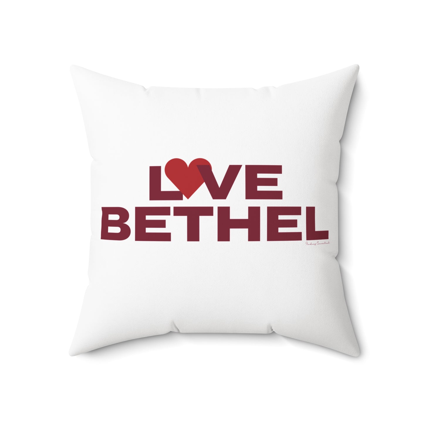 Love Bethel Spun Polyester Square Pillow