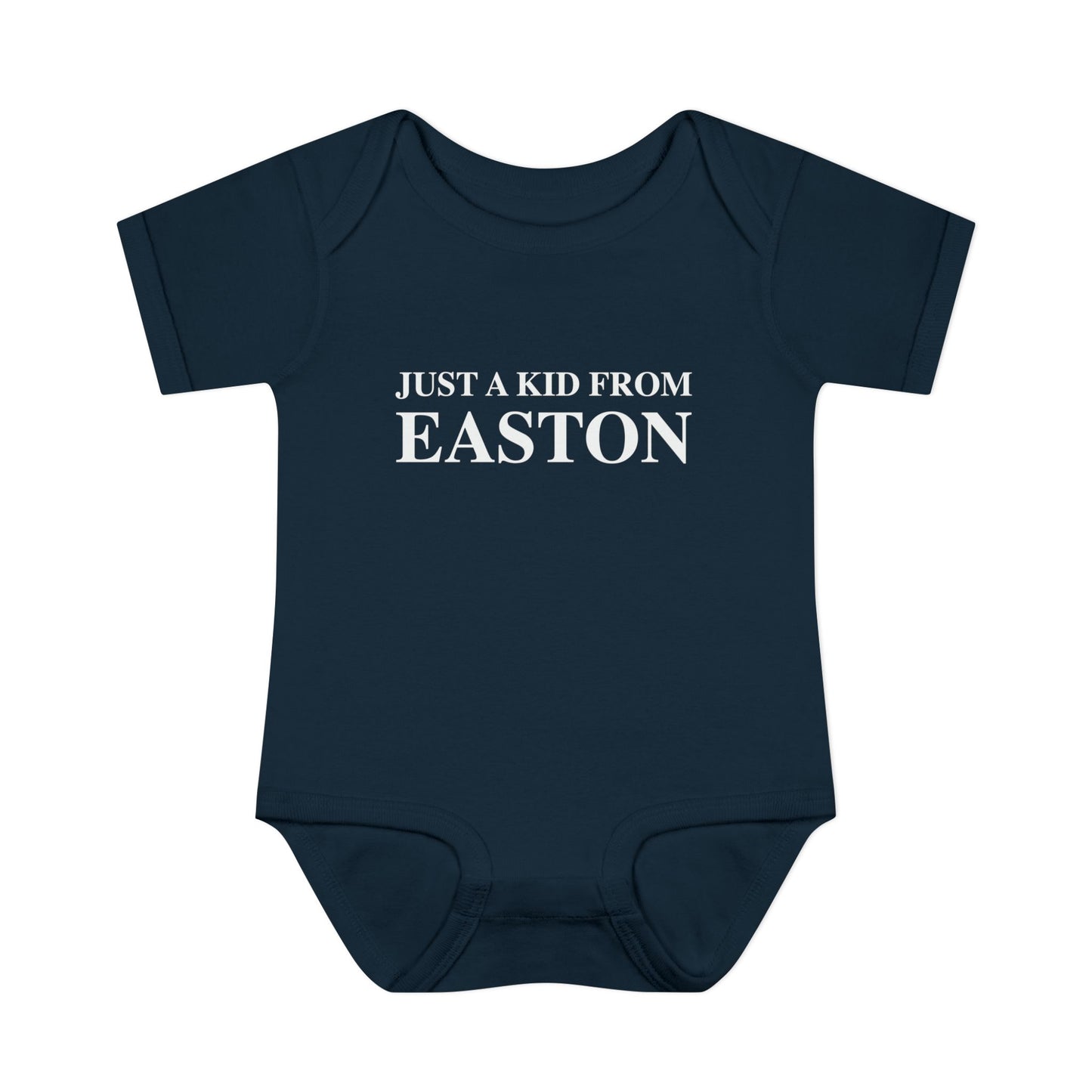 Just a kid from Easton Infant Baby Rib Bodysuit