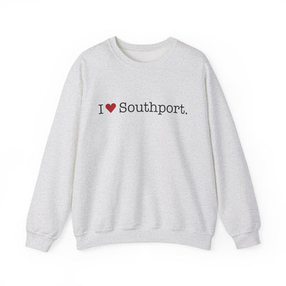 I Heart Southport. Unisex Heavy Blend™ Crewneck Sweatshirt