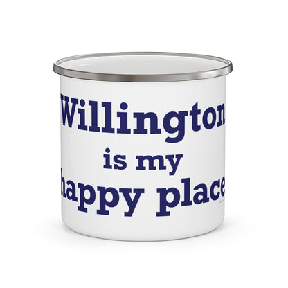 Willington is My Happy Place Enamel Camping Mug