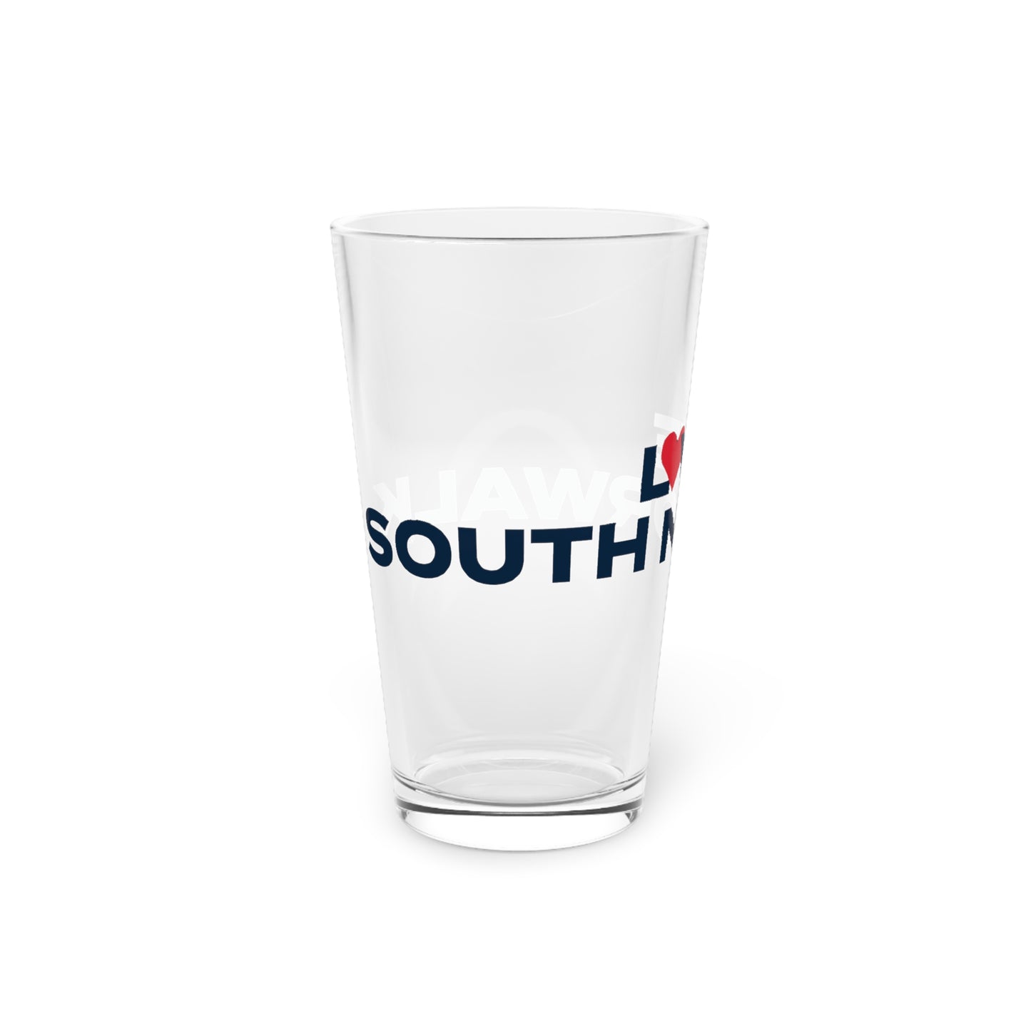Love South Norwalk Pint Glass, 16oz