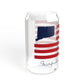 Fairfield Connecticut Flag Sipper Glass, 16oz
