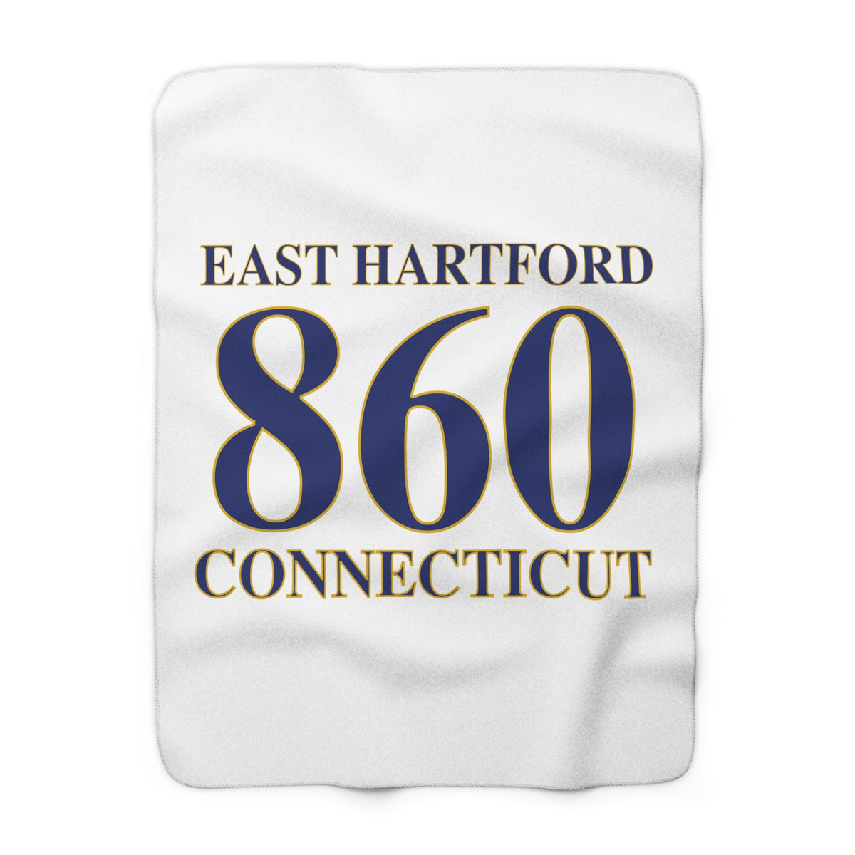 East Hartford 860 Connecticut Fleece Blanket