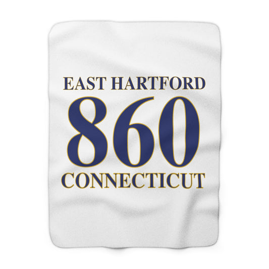 East Hartford 860 Connecticut Fleece Blanket