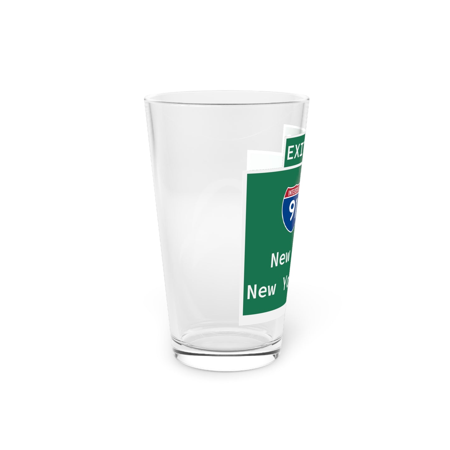 Vintage WCP Exit 67S Sign Pint Glass, 16oz