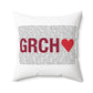 Greenwich Love Spun Polyester Square Pillow