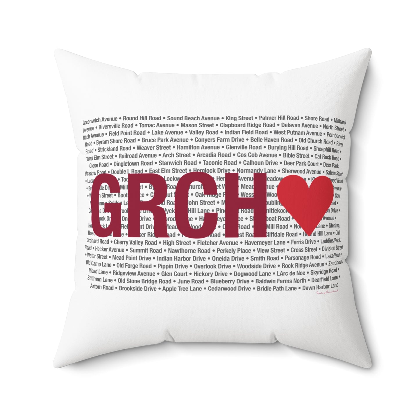 Greenwich Love Spun Polyester Square Pillow