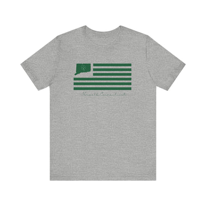 Norwalk Connecticut St Patrick’s Day Flag Unisex Jersey Short Sleeve T-Shirt