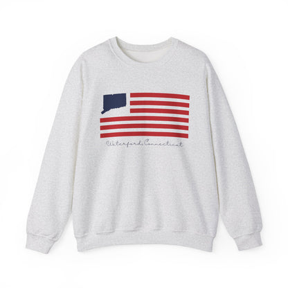 Waterford Connecticut Flag Unisex Heavy Blend™ Crewneck Sweatshirt