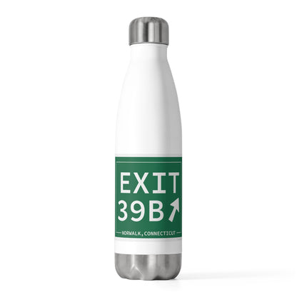 Vintage Exit 39B Merritt Parkway Sign 20oz Insulated Bottle