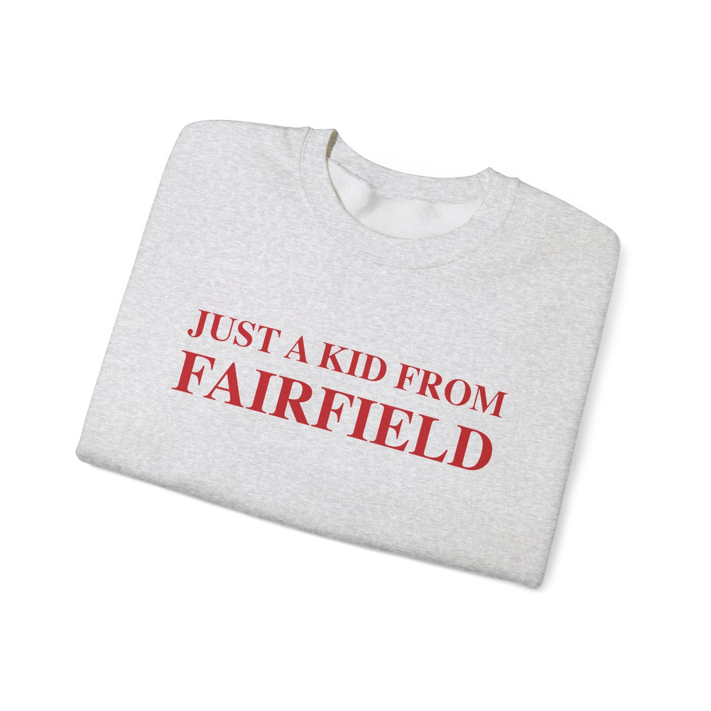 Just a kid from Fairfield Unisex Heavy Blend™ Crewneck Sweatshirt