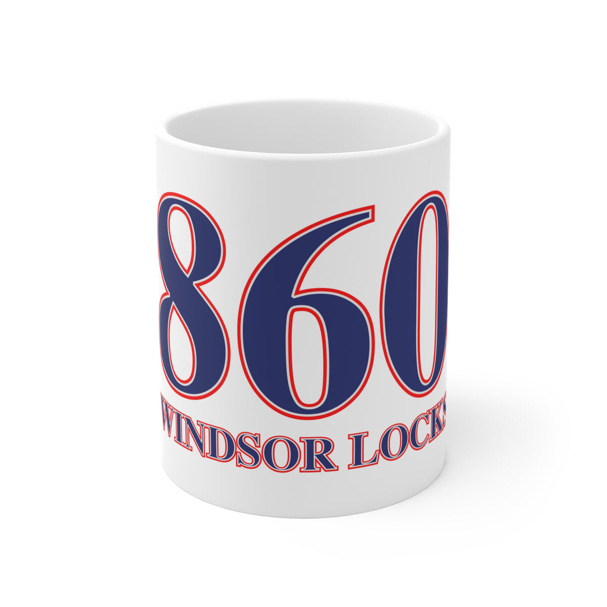 Windsor Locks Red, White & Blue Mug 11oz