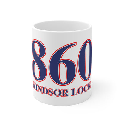 Windsor Locks Red, White & Blue Mug 11oz