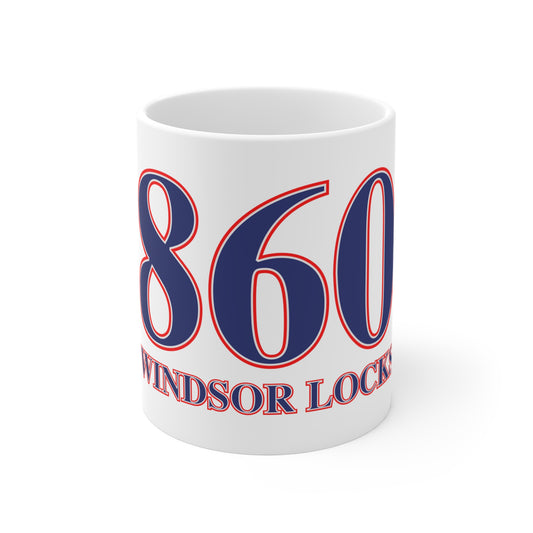 Windsor Locks Red, White & Blue Mug 11oz