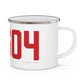 06604 Bridgeport Connecticut Zip Code Enamel Camping Mug