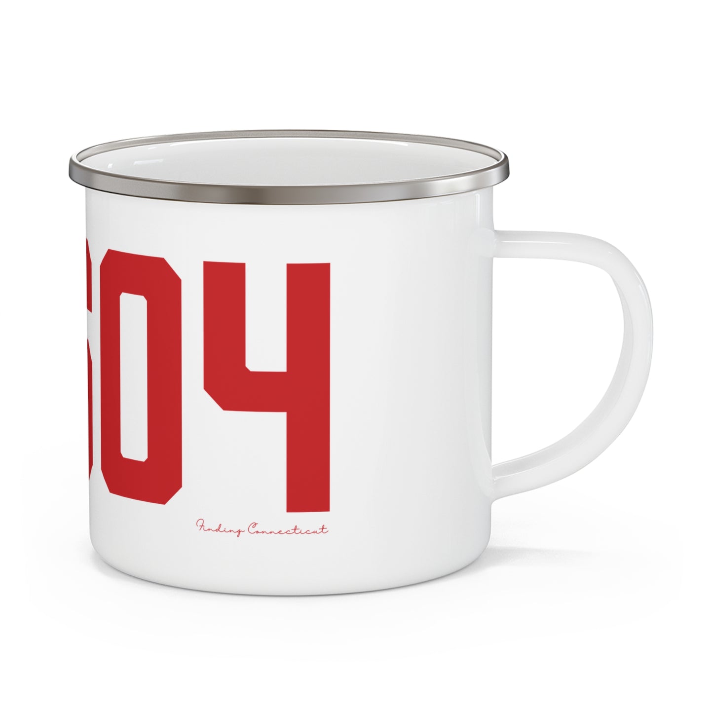 06604 Bridgeport Connecticut Zip Code Enamel Camping Mug