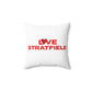 Love Stratfield Spun Polyester Square Pillow