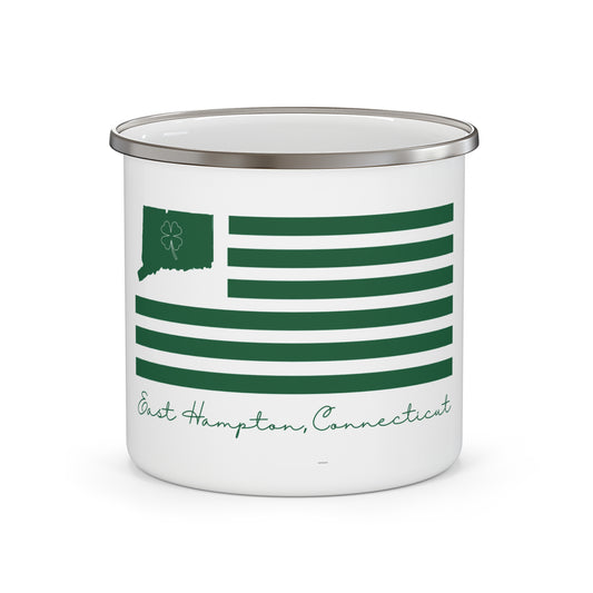 East Hampton Connecticut St. Patrick’s Day Flag Enamel Camping Mug