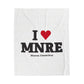 I Heart MNRE Velveteen Plush Blanket