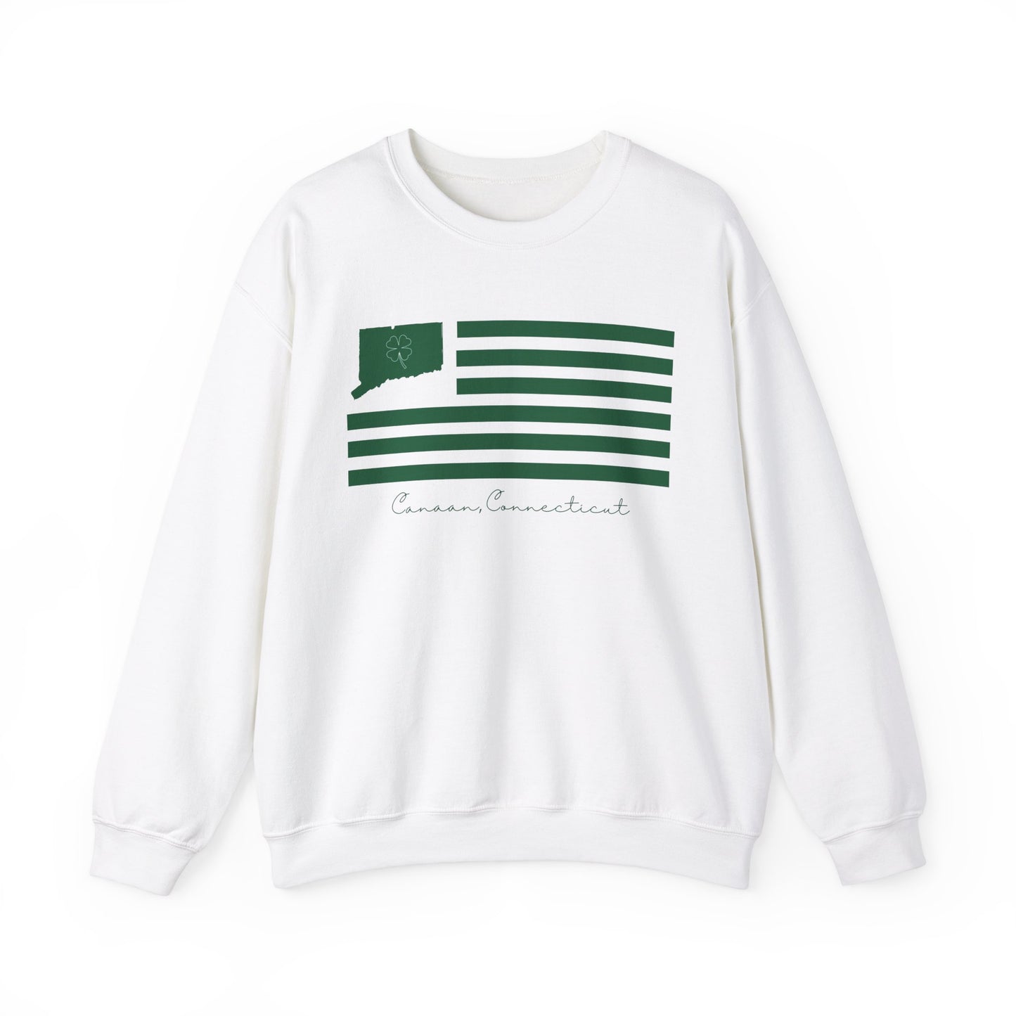 Canaan Connecticut St. Patrick’s Day Flag Unisex Heavy Blend™ Crewneck Sweatshirt