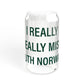 I Really Really Miss South Norwalk Sipper Glass, 16oz