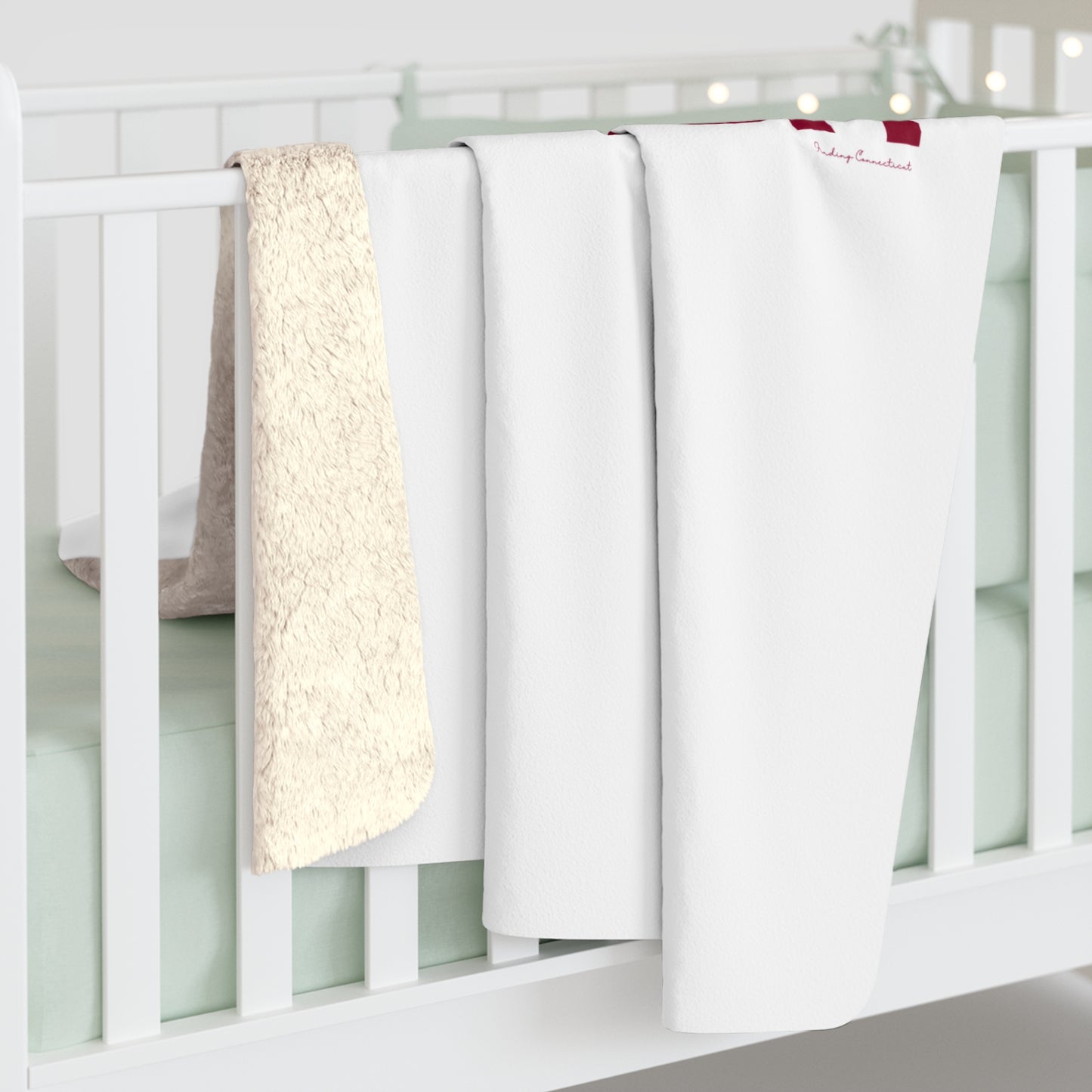 Love Greenwich Sherpa Fleece Blanket