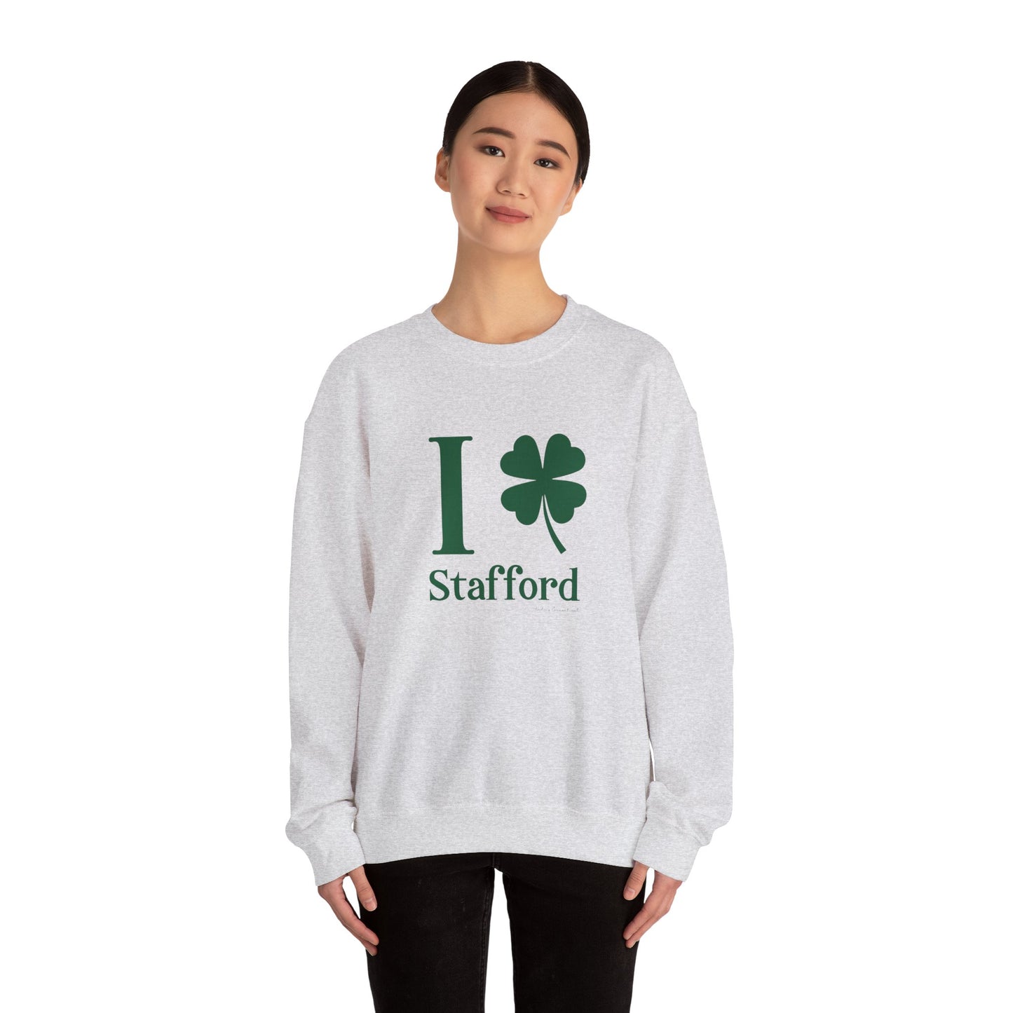 I Clover Stafford Unisex Heavy Blend™ Crewneck Sweatshirt