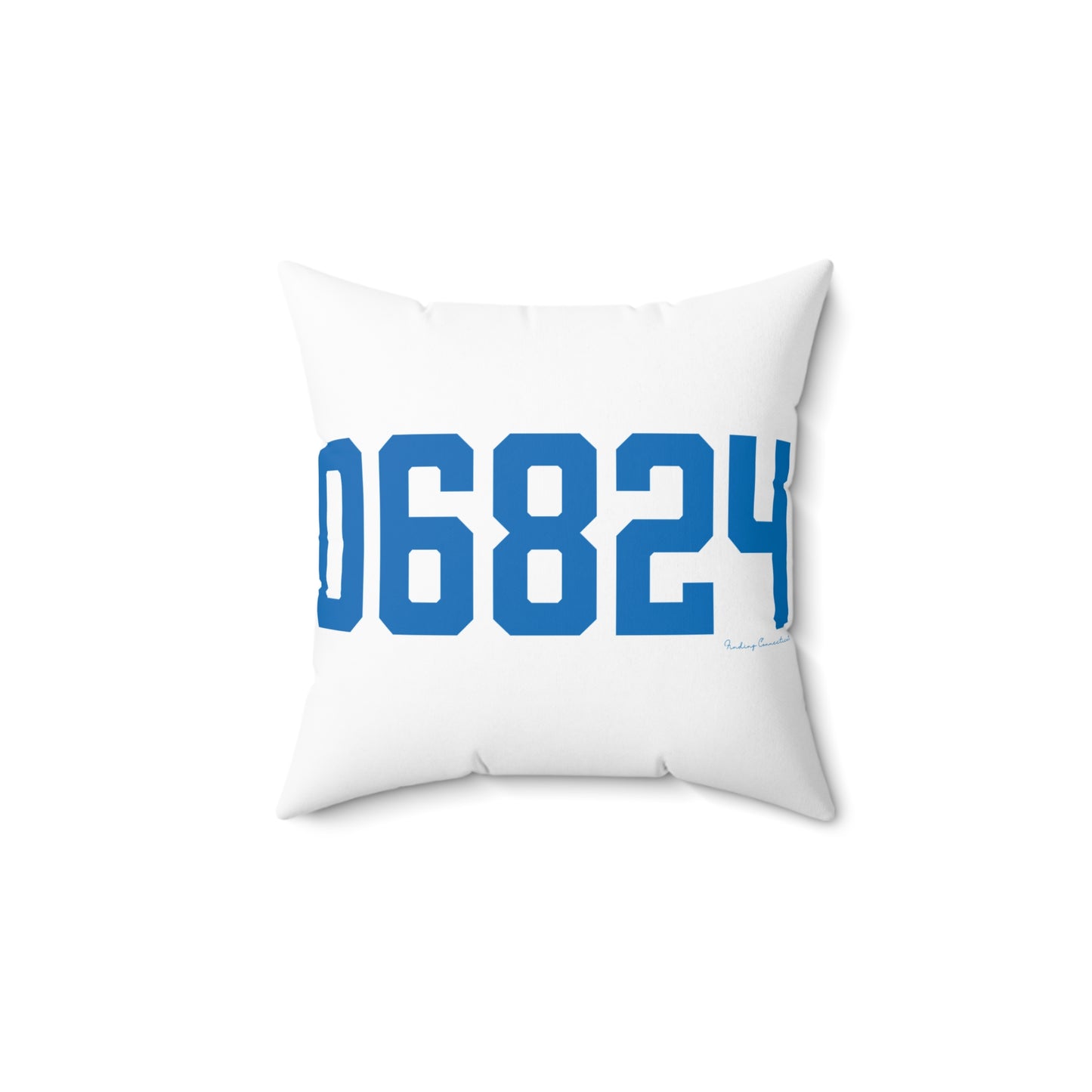 06824 Fairfield Connecticut Zip Code Spun Polyester Square Pillow