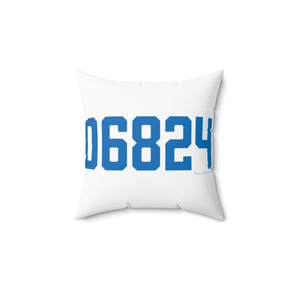 06824 Fairfield Connecticut Zip Code Spun Polyester Square Pillow