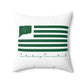 Canterbury Connecticut St. Patrick’s Day Flag Spun Polyester Square Pillow