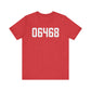 06468 Monroe Connecticut Zip Code Unisex Jersey Short Sleeve T-Shirt