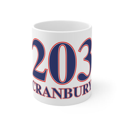 203 Cranbury Red, White & Blue Mug 11oz