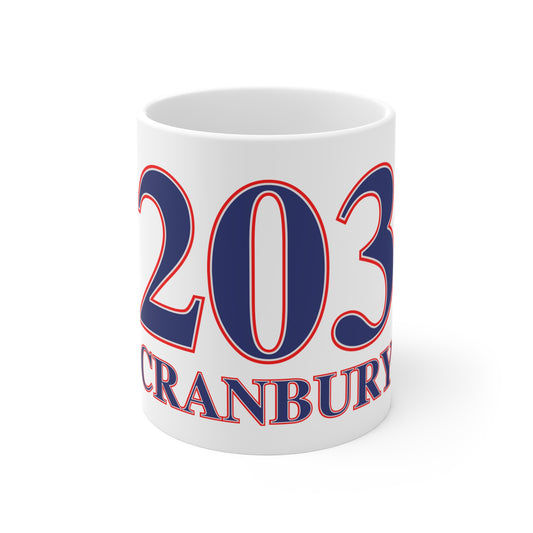 203 Cranbury Red, White & Blue Mug 11oz