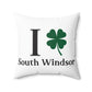 I Clover South Windsor Spun Polyester Square Pillow