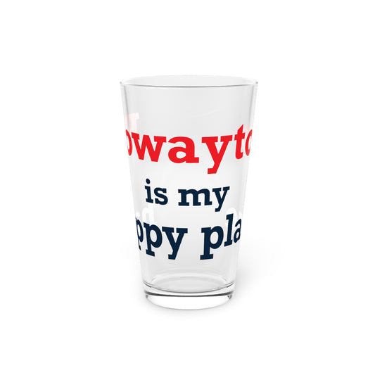 Rowayton is My Happy Place Pint Glass, 16oz
