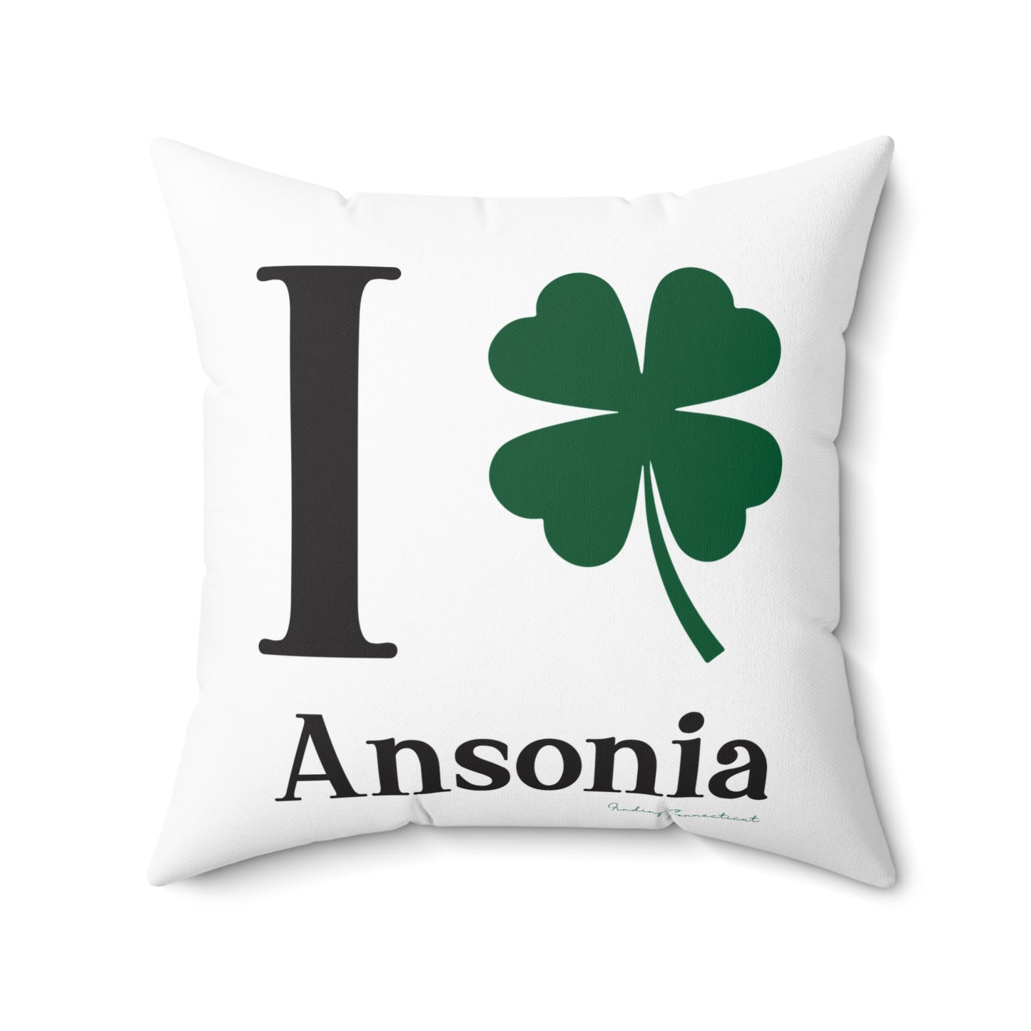 I Clover Ansonia Spun Polyester Square Pillow