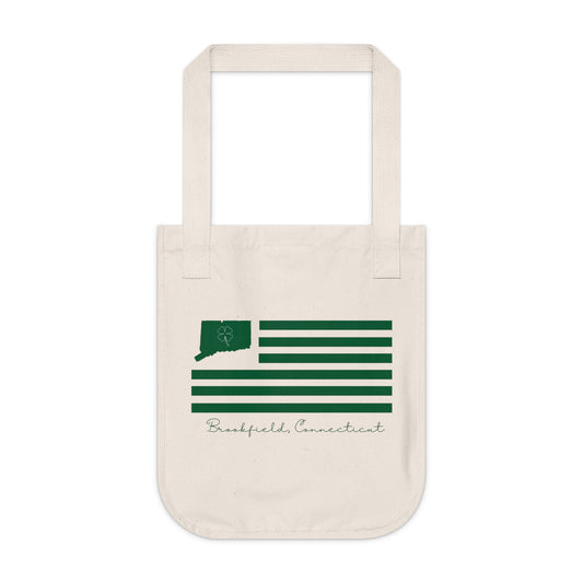 Brookfield Connecticut St. Patrick’s Day Flag Organic Canvas Tote Bag