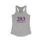 203 Fairfield Red, White & Blue Women's Ideal Racerback Tank Top