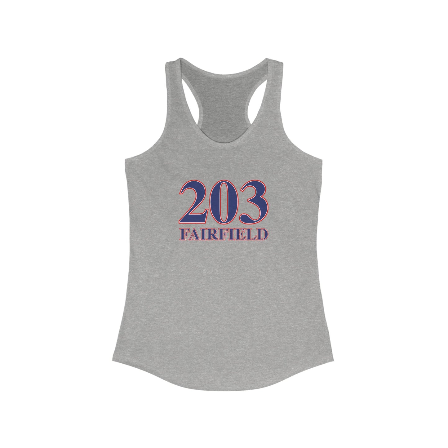 203 Fairfield Red, White & Blue Women's Ideal Racerback Tank Top