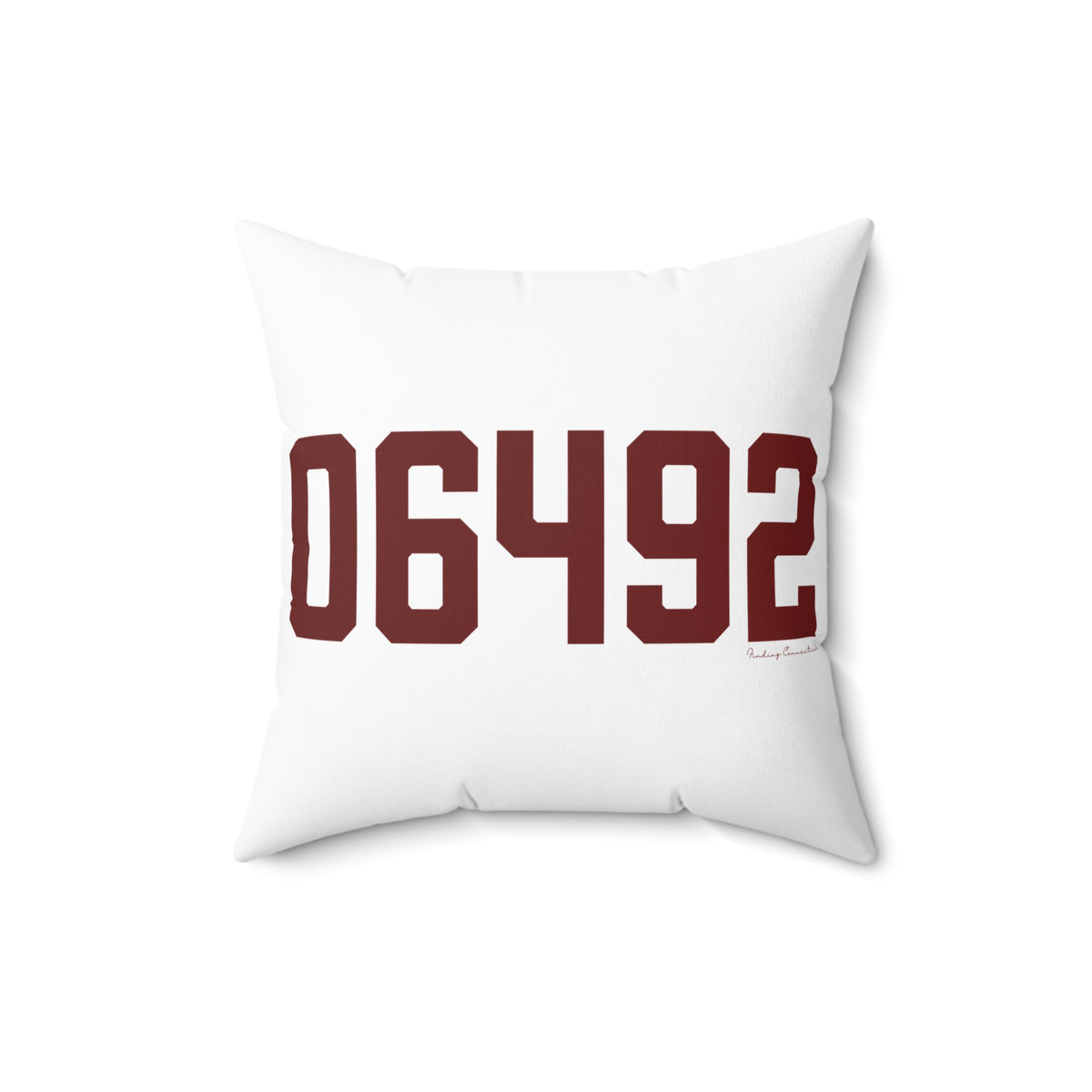06492 Wallingford Connecticut Zip Code Polyester Square Pillow