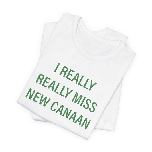 I Really Really Miss New Canaan Unisex Jersey Short Sleeve Tee