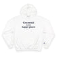 Cornwall is My Happy Place Champion Hoodie