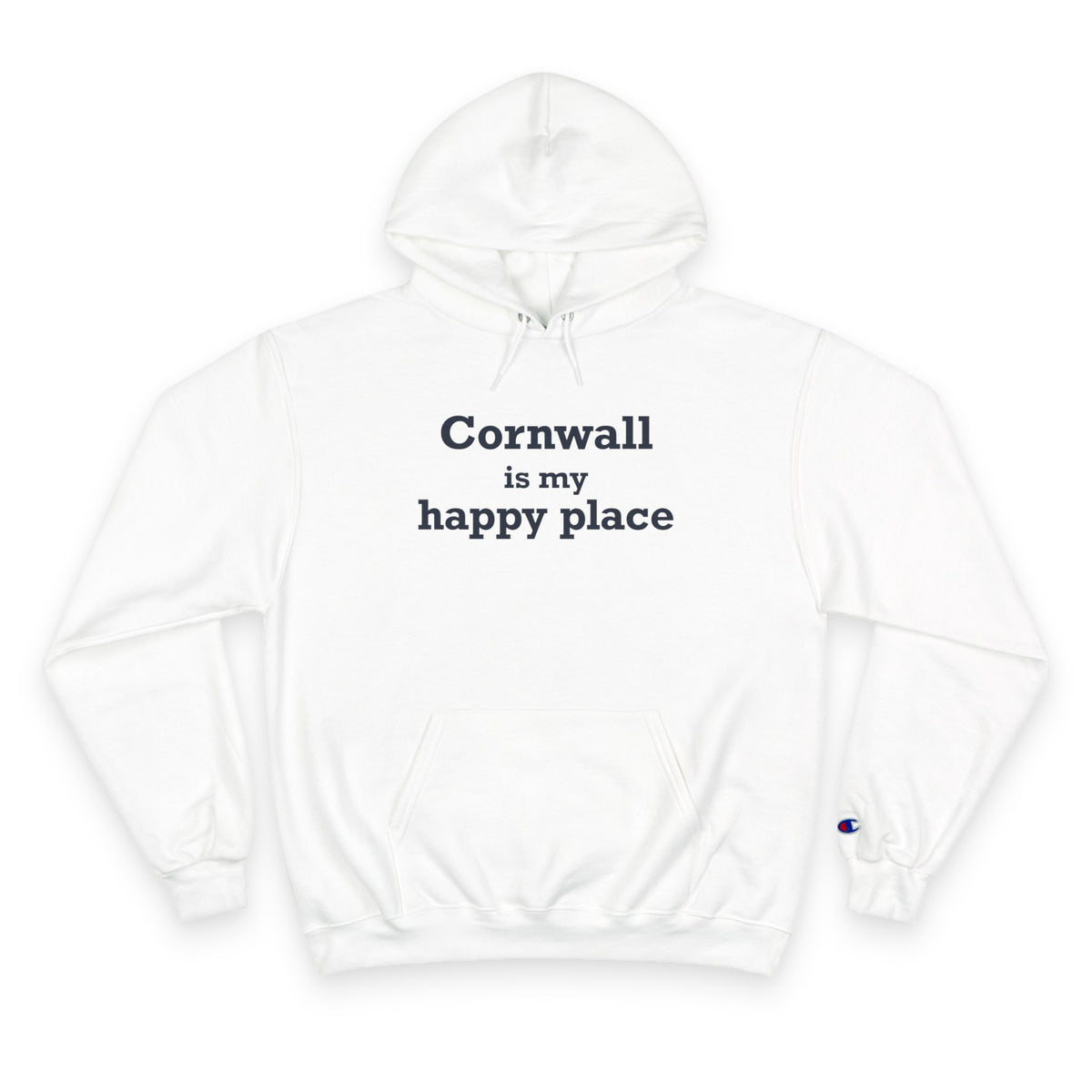 Cornwall is My Happy Place Champion Hoodie