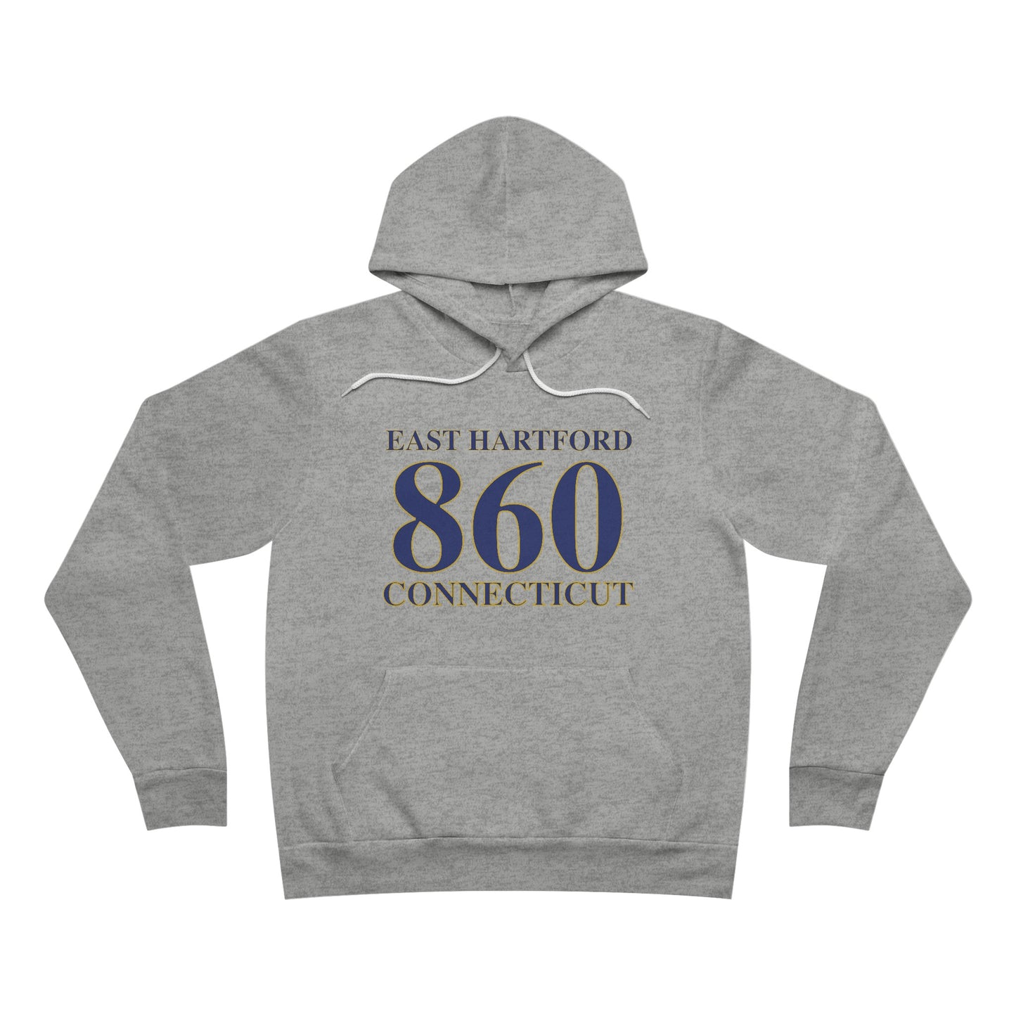 East Hartford 860 Connecticut Unisex Sponge Fleece Pullover Hoodie